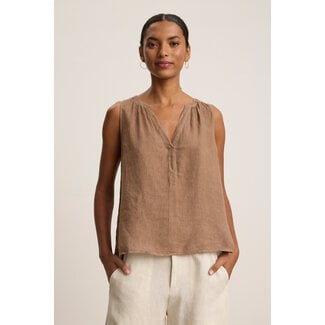 Velvet (By Graham & Spencer) V Neck Linen Top
