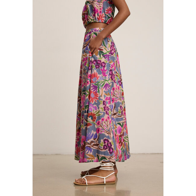 Flower Long Skirt