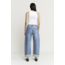 High Rise Barrel- Leg Detailing Cuffed Hem