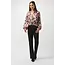 Satin Animal Print Draped Top