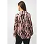 Satin Animal Print Draped Top