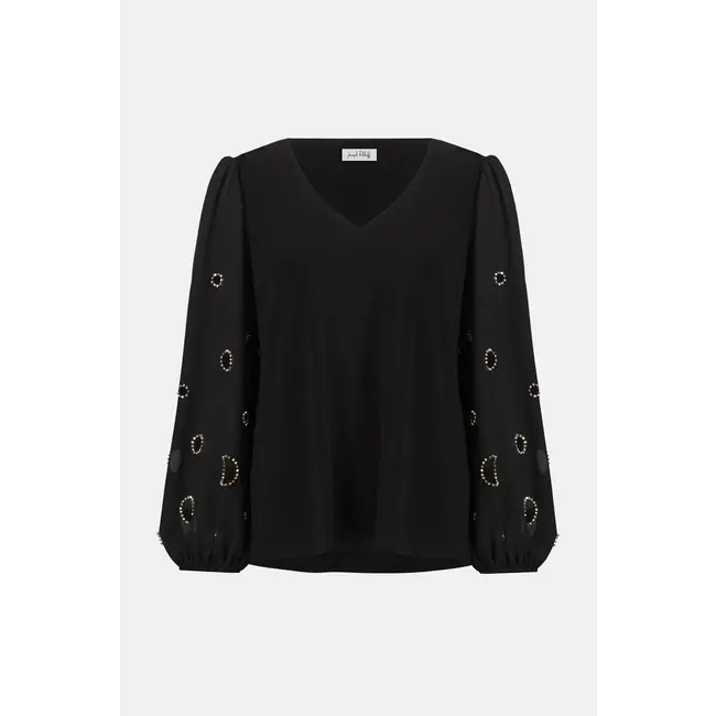 Silky Knit & Georgette Top