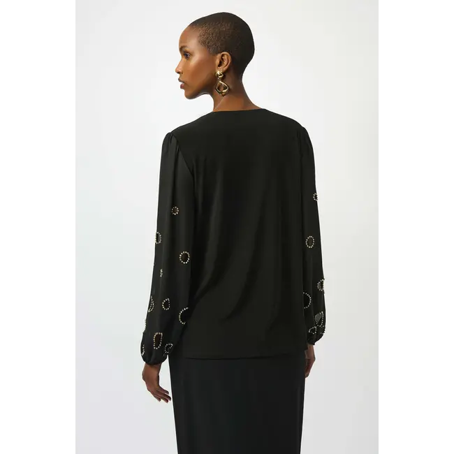 Silky Knit & Georgette Top