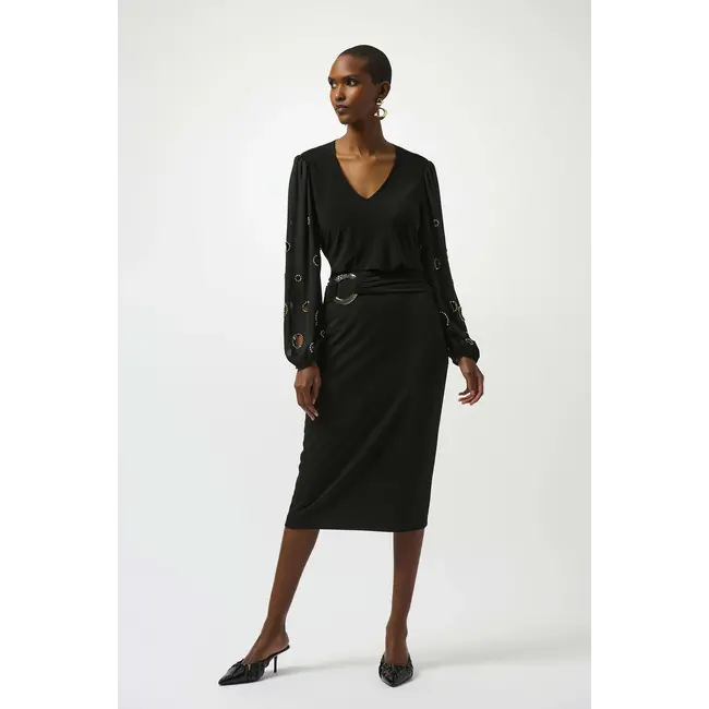 Silky Knit & Georgette Top