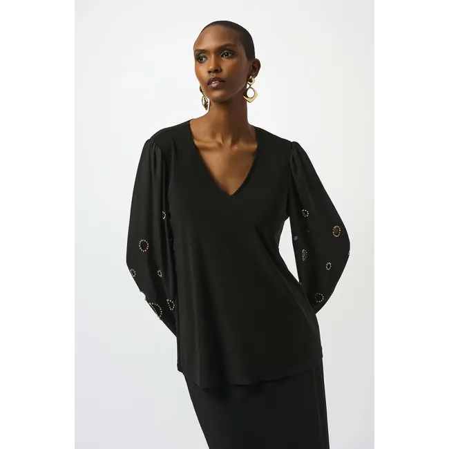 Silky Knit & Georgette Top