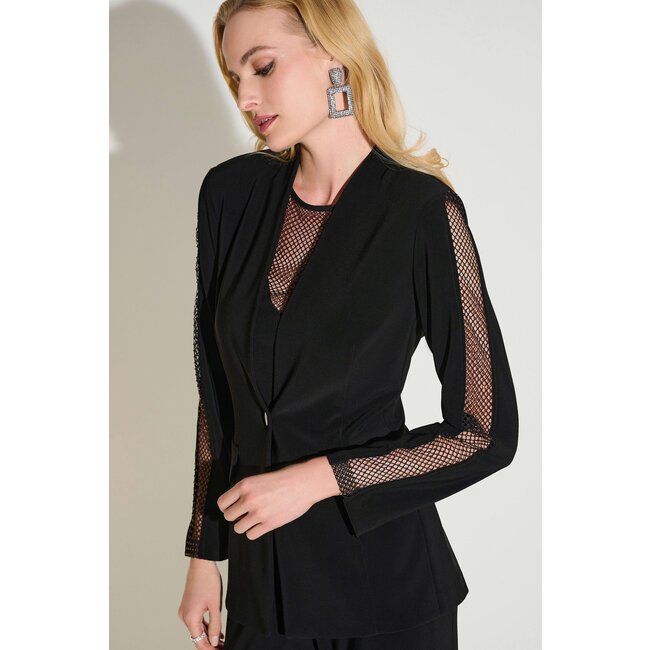 Silky Knit Fitted Blazer