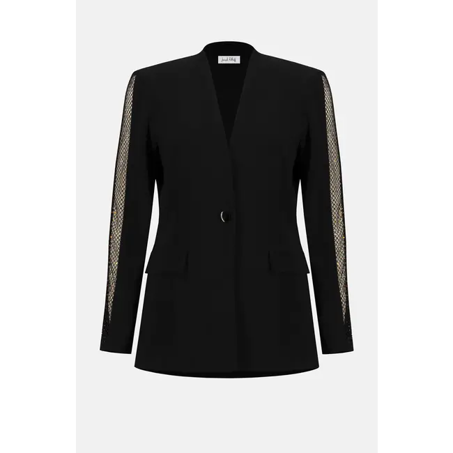Silky Knit Fitted Blazer