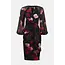 Silky Knit & Chiffon Floral Sheath Dress