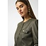Foiled Faux Suede Fitted Jacket