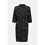 Jacquard Knit Abstract Print Straight Dress