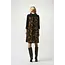 Recycled Woven Abstract Print And Silky Knit Dress