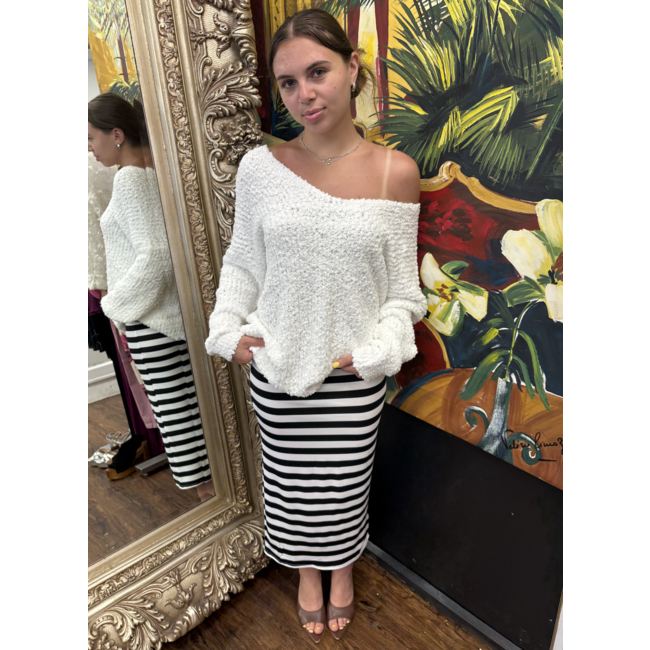 Openwork Pullover Knit Sweater