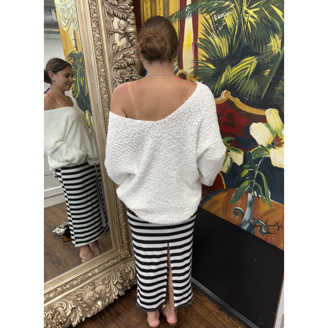 Openwork Pullover Knit Sweater