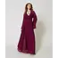 Capri' long dress in georgette with ruffles