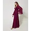 Capri' long dress in georgette with ruffles