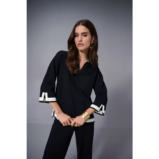 Crepe Color Block Top