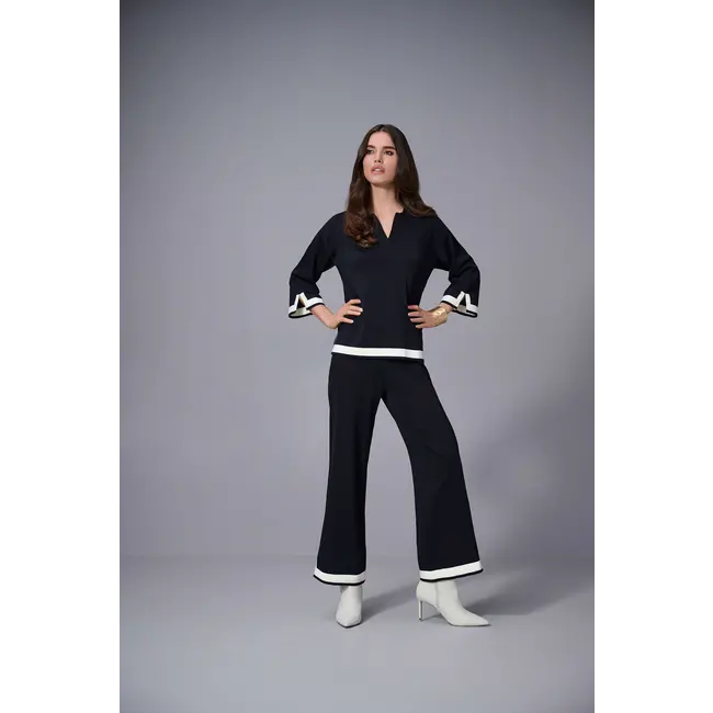 Crepe Color Block Pant