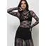 Floral Lace See Through Mesh Top