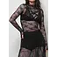Floral Lace See Through Mesh Top