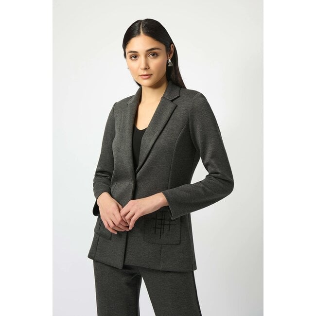 Scuba Fitted Jersey Blazer