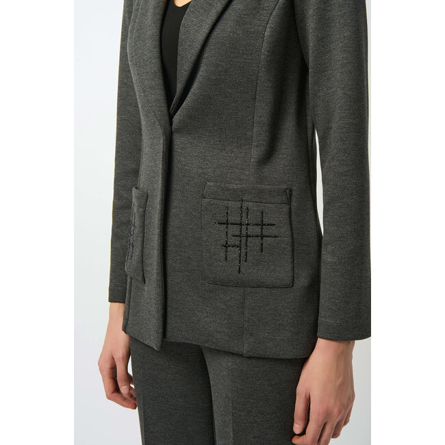 Scuba Fitted Jersey Blazer