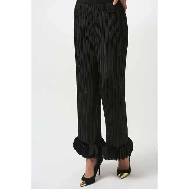 Georgette Wide Leg Pleated Pants