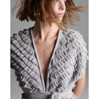 Maria Pavan Wrap Sweater with Belt