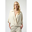 Joseph Ribkoff Woven Twill Boxy Wrap Top