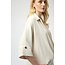 Woven Twill Boxy Wrap Top