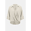 Woven Twill Boxy Wrap Top