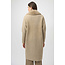 Feather Yarn and Faux Fur Sweater Coat
