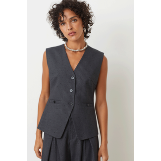 SUNCOO Rhinestone Vest