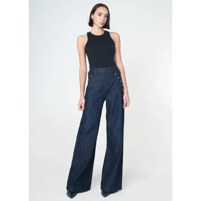 Dina High Waisted Wide Jean