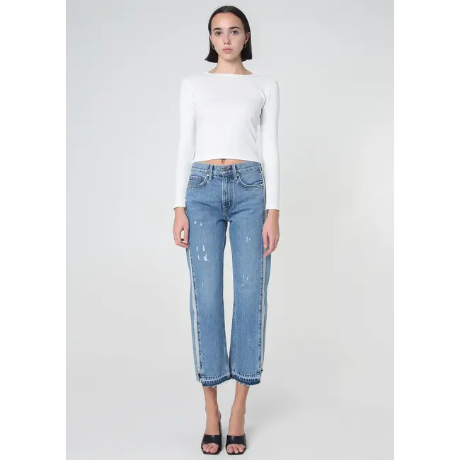 Remastered Upcycling Crop Straight Jean