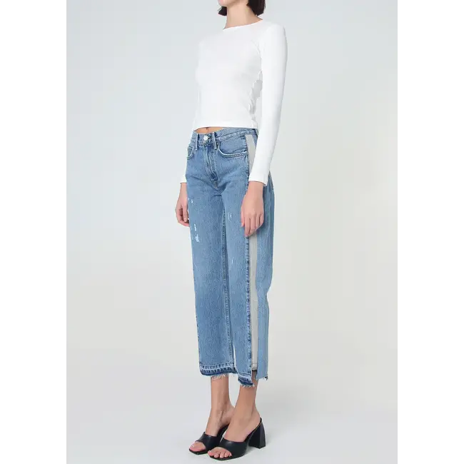 Remastered Upcycling Crop Straight Jean
