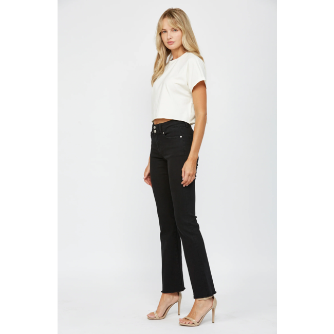 Mid Rise Slim Boot Cut Jean