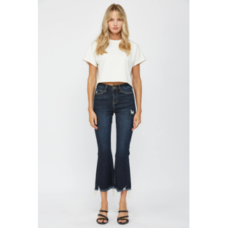 Mica Denim High Rise Crop Flare Jean