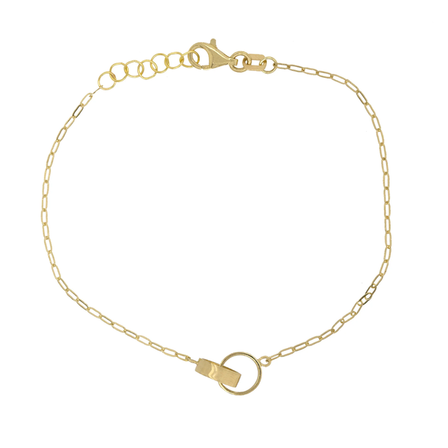 Alby 14K Gold Link Bracelet