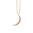 14K Rose Gold Medium Moon Pendant