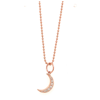 Julez Bryant Moon 14K Gold Diamond Charm