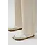 Pleated Scuba Crepe Wide-Leg Pants