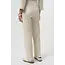 Pleated Scuba Crepe Wide-Leg Pants