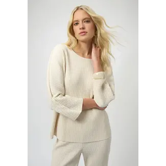 Joseph Ribkoff Pleated Scuba Crepe Boxy Top