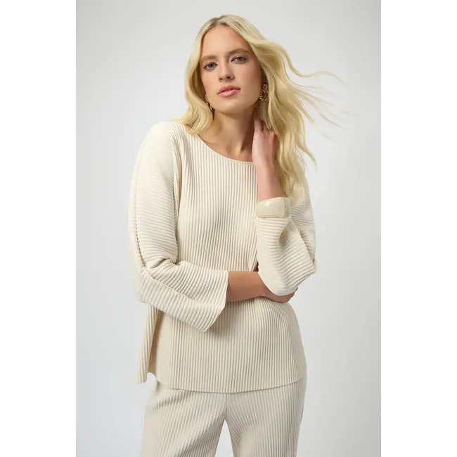 Pleated Scuba Crepe Boxy Top