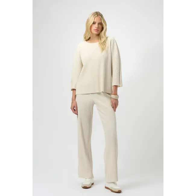 Pleated Scuba Crepe Boxy Top