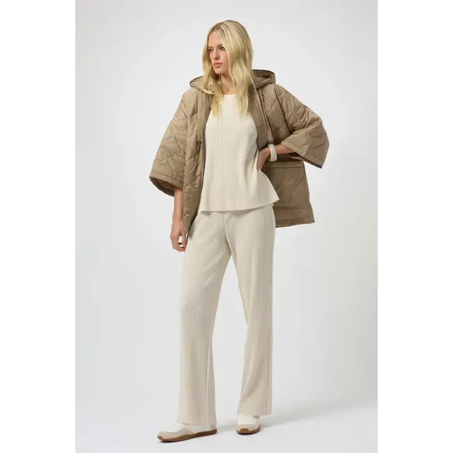 Pleated Scuba Crepe Boxy Top