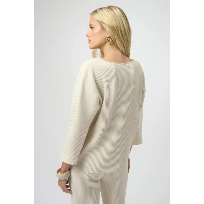 Pleated Scuba Crepe Boxy Top