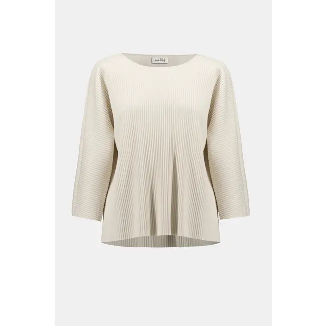 Pleated Scuba Crepe Boxy Top