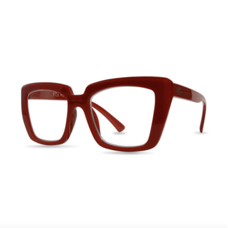 Red Frame Square Reader