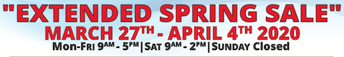 Extended Spring Sale